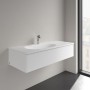 Villeroy & Boch Antao Schrankwaschtisch 120 x 50 cm, ohne Überlauf, mit 1 Hahnloch - technische Ansicht