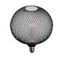 XXLED LED-Lampe - Modernes Metall - 4W E27 - Schwarz - BIG Ø200mm