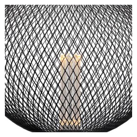 Lampada LED - Metallo Moderno - 4W E27 - Nero - GRANDE Ø200mm