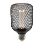 XXLED LED-Lampe - Modernes Metall - 4W E27 - Schwarz - Ø105mm