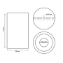 XXLED Kippbare Deckenleuchte - Serie Oculus - GU10-MR16 - Aussen weiss - Detailansicht
