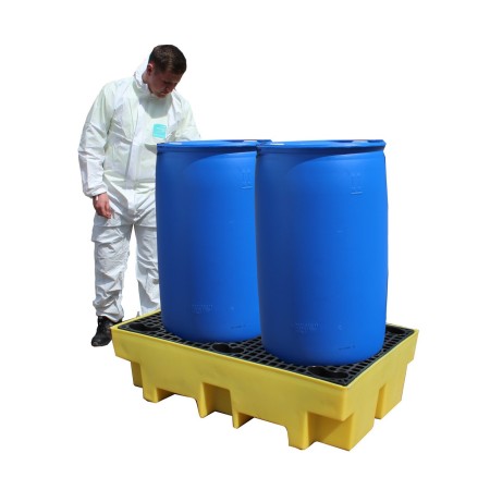 WOLFBAG Auffangpalette für 2 Fässer 240L