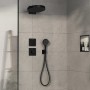 hansgrohe ShowerSelect Comfort E Thermostat Unterputz für 1 Verbraucher und 1 zusätzlichen Abgang - technische Ansicht