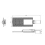 XXLED LED Lumière de rue 100W HALLEY - HAUT LUMEN 160lm/W - photo produit