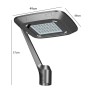 XXLED LED Strassenleuchte 10W - 100W ÄTNA Philips Driver Programmierbar SMD5050 240Lm/W - Produktansicht