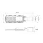 XXLED LED Strassenleuchte 40W HALLEY - HIGH LUMEN 160lm/W - Produktansicht