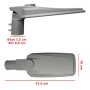 XXLED Luminaire LED de rue 60W ASKER avec puce BRIDGELUX 140lm/W - vue détaillée