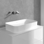 Robinet de lavabo mural Villeroy & Boch Conum à trois trous sans bonde de vidage