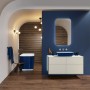 Robinet de lavabo mural Villeroy & Boch Conum à trois trous sans bonde de vidage - vue technique