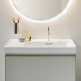 Vasque LAUFEN MEDA 80 x 46 cm, avec trou pour robinet et trop-plein, tablette à gauche