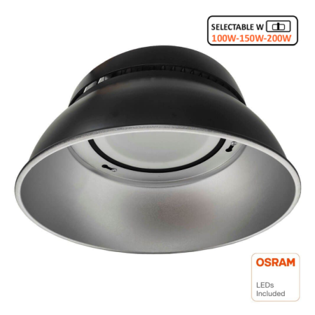 XXLED LED Hallenstrahler UFO ENDURANCE Multi-Watt 80W-100W-150W Reflektor - 60º - OSRAM CHIP