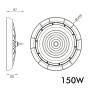 XXLED LED Industrieleuchte 150W UFO TITAN CHIP LUMILEDS SMD 2835 - Detailansicht