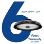XXLED LED Industriestrahler UFO BELGIEN 200W-150W -100W SOSEN Driver - Dimmbar 1-10V - 170lm/w - IP65 - Detailansicht