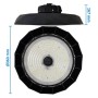 XXLED LED Industriestrahler UFO BELGIEN 200W-150W -100W SOSEN Driver - Dimmbar 1-10V - 170lm/w - IP65 - Detailansicht