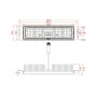 XXLED LED-Projektor 100W MAGNUM AIR - Bridgelux Chip 180Lm/W 136ºx78º - Detailansicht