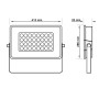 XXLED Projecteur LED 200W NEW AVANT OSRAM CHIP DURIS E 2835 - vue technique