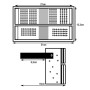 XXLED 100W DOB-LED-Projektor MAGNUM OSRAM SMD3030-3D 180Lm/W 60º Chip - Produktansicht