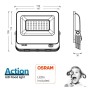 XXLED OSRAM LED Flutlichtstrahler 30W - ACTION PRO - DURIS E2835 - technische Ansicht