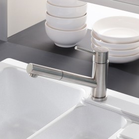 Rubinetto monocomando per cucina Villeroy & Boch Como Shower, bassa pressione