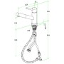 Rubinetto monocomando per cucina Villeroy & Boch Como Shower, bassa pressione