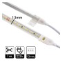 XXLED 10W LED-Streifen - CUSTOM CUT - Dimmbar 220V AC SMD 2835 120 LED/m IP65 - 13mm - technische Ansicht