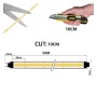 XXLED LED COB Streifen 220V | CUSTOM CUT | 840 LED/m | 50m | FLIP CHIP | 1500Lm |16W/M | CRI90 | IP67 - technische Ansicht