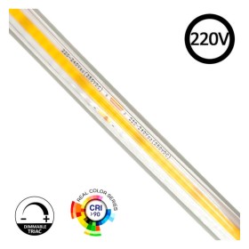 XXLED LED COB-Streifen 220V| 320 LED/m |Rolle 50M| FLIP CHIP | 800 Lm | 10W/M | CRI90 | IP65 | Schnitt