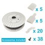 XXLED LED-Streifen 220V | 140xLED/m | 20m | SMD2835 | 2566Lm/M| 19W/M | IP67 | Schneiden Sie alle 10 cm