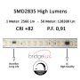 XXLED Bande LED 220V | 20W/M | 140xLED/m | 50m | SMD2835 | 2660Lm/M | IP67 | Coupe tous les 10cm