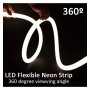 XXLED LED-Rundneon - 360º flexible - 220V - Rouleau 20m 16mm - 8W/M - vue technique