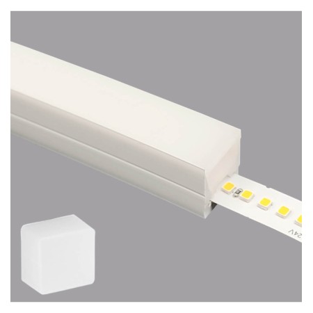 XXLED LED-Silikonrohr | FLEX 12-12 | 50m | Zuschneidbar | Für LED-Streifen bis zu 8 mm