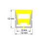 XXLED LED-Silikonrohr | FLEX 12-12 | 50m | Zuschneidbar | Für LED-Streifen bis zu 8 mm