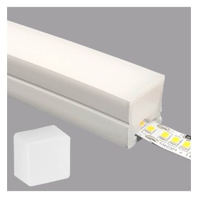 XXLED LED-Silikonrohr | FLEX 20-20 | 50m | Zuschneidbar | Für LED-Streifen bis zu 12 mm