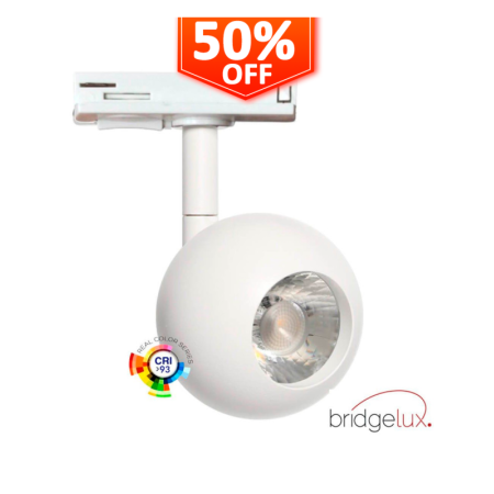 XXLED LED Strahler 10W FENIX - Weiss - 1-Phasen Schienensystem - CRI+93