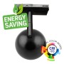 XXLED Projecteur LED 10W FENIX - Noir Chromé - Système de Rail Monophasé - IRC+93 - vue détaillée