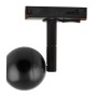XXLED Projecteur LED 10W FENIX - Noir Chromé - Système de Rail Monophasé - IRC+93 - vue technique