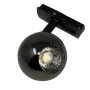 XXLED Projecteur LED 10W FENIX - Noir Chromé - Système de Rail Monophasé - IRC+93 - vue technique