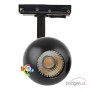 XXLED Projecteur LED 10W FENIX - Noir Chromé - Système de Rail Monophasé - IRC+93 - photo produit