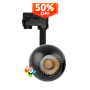 XXLED LED Strahler 10W FENIX - Schwarzes Chrom - 3-Phasen Schienensystem - CRI+93