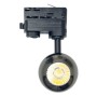 XXLED LED Strahler 10W FENIX - Schwarzes Chrom - 3-Phasen Schienensystem - CRI+93 - technische Ansicht