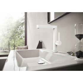 hansgrohe Finoris Einhebel-Waschtischarmatur 230 mit Schwenkauslauf und Push-Open Ablaufgarnitur