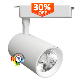 XXLED LED Strahler 30W PARMA Weiss 1-Phasen Schienensystem CRI +92