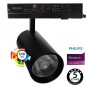 XXLED LED Strahler 40W -34W - MAYA - Schwarz - 3-Phasen DRIVER PHILIPS Schienensystem - CRI+92 - UGR13 - Detailansicht