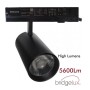 XXLED LED Strahler 40W -34W - MAYA - Schwarz - 3-Phasen DRIVER PHILIPS Schienensystem - CRI+92 - UGR13 - technische Ansicht