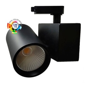 XXLED LED Strahler 40W MADRID Schwarz BRIDGELUX Chip 1-Phasen Schienensystem CRI+98