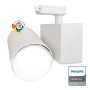 XXLED LED Strahler 40W MADRID Weiss BRIDGELUX Chip 1-Phasen Schienensystem CRI+98 - technische Ansicht
