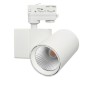 XXLED Projecteur LED 40W MADRID Blanc BRIDGELUX Chip Système de Rail 3 Phases CRI+98 - vue technique