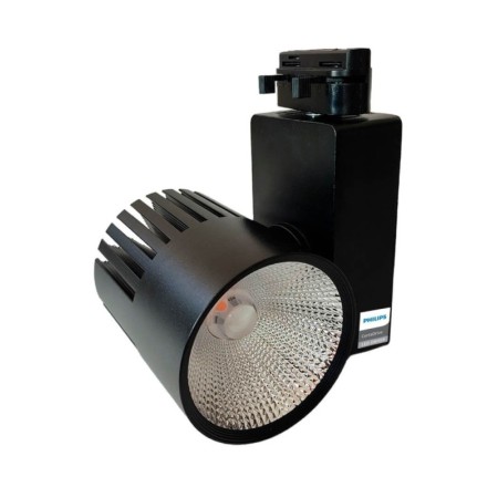 XXLED LED Strahler 40W UPPSALA Schwarz BRIDGELUX Chip 1-Phasen Schienensystem CRI+98