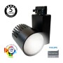XXLED LED Strahler 40W UPPSALA Schwarz BRIDGELUX Chip 1-Phasen Schienensystem CRI+98 - Detailansicht