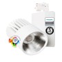 XXLED LED Strahler 40W UPPSALA Weiss BRIDGELUX Chip 3-Phasen Schienensystem CRI+98